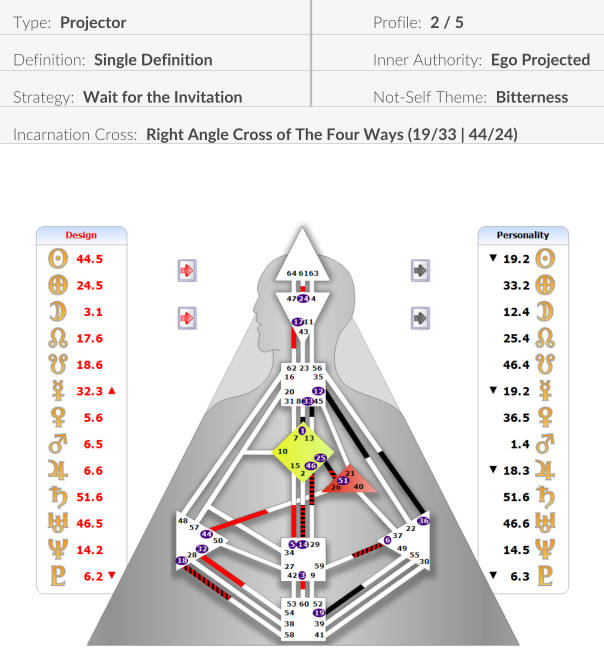 human design chart reading